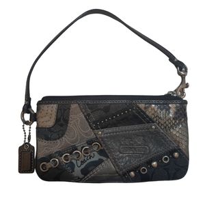 Coach Zoe Patchwork Wristlet
